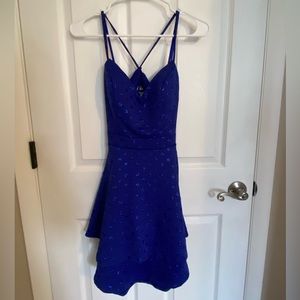 City Triangles Royal Blue Strappy Dress